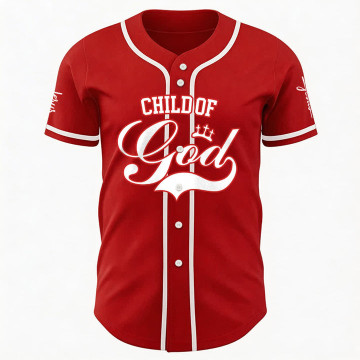 Christianartworkshop Child Of God Maglia da baseball unisex personalizzata con nome e numero - image 12