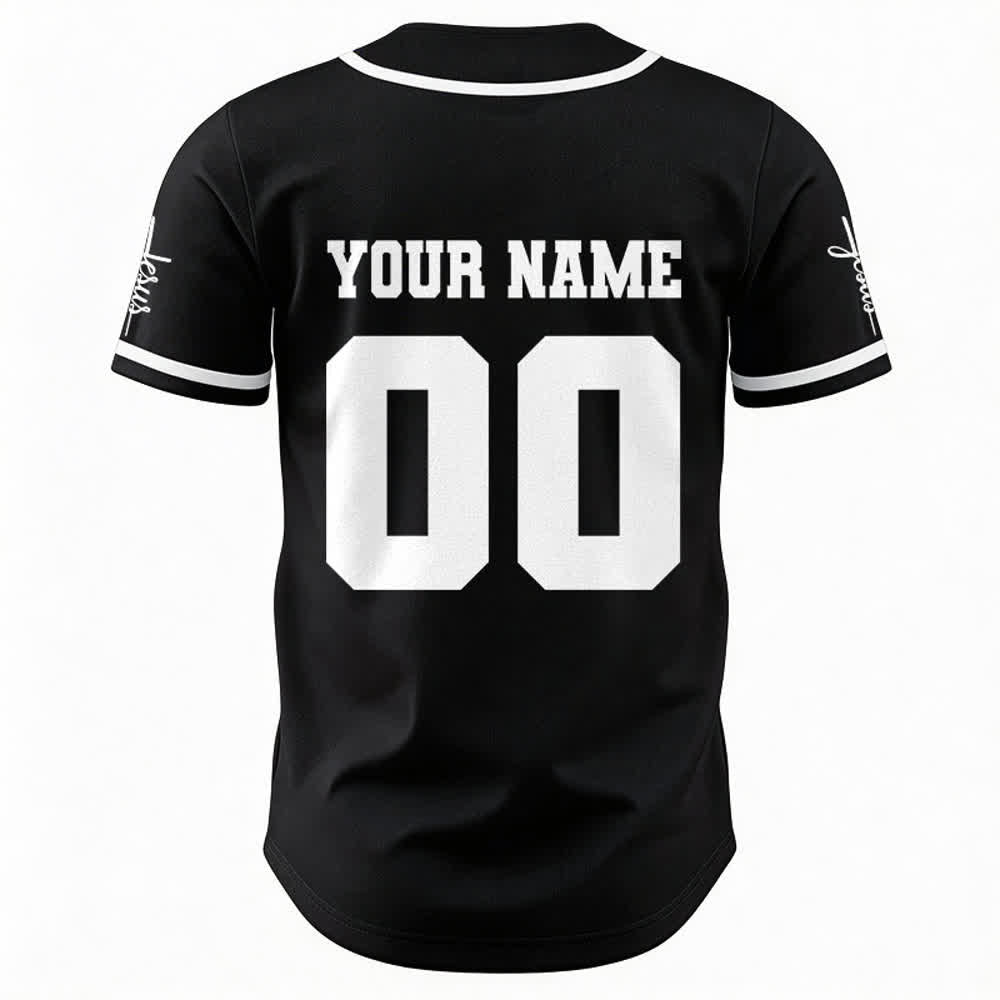 Christianartworkshop Maglia da baseball unisex personalizzata con Gesù Classico Abbigliamento Sportivo Personalizzato - image 7