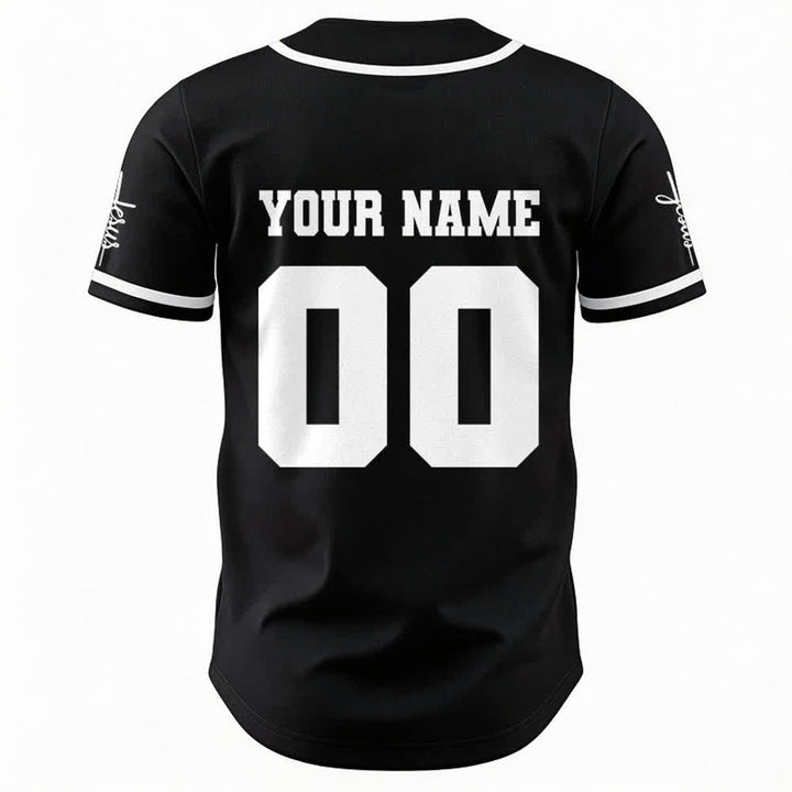 Christianartworkshop Maglia da baseball unisex personalizzata con Gesù Classico Abbigliamento Sportivo Personalizzato - image 7