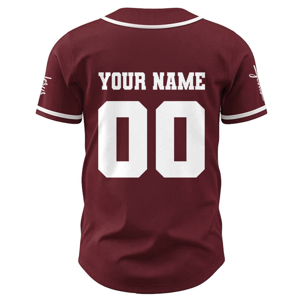 Christianartworkshop Maglia da baseball unisex personalizzata con Gesù Classico Abbigliamento Sportivo Personalizzato - image 16
