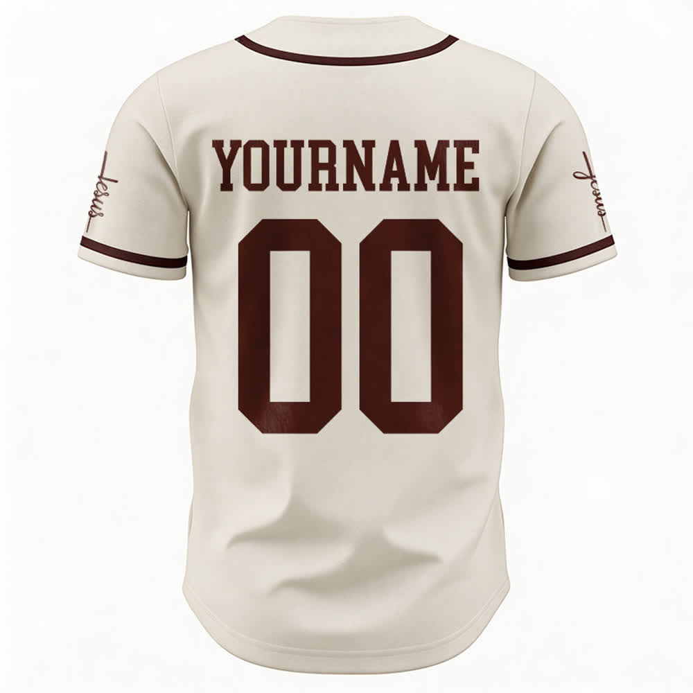 Christianartworkshop Maglia da baseball unisex personalizzata con Gesù Classico Abbigliamento Sportivo Personalizzato - image 28