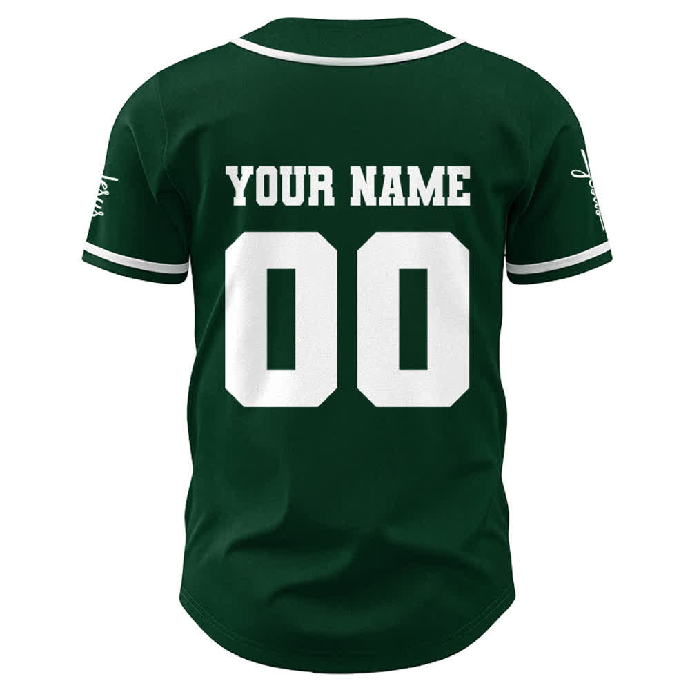 Christianartworkshop Maglia da baseball unisex personalizzata con Gesù Classico Abbigliamento Sportivo Personalizzato - image 25