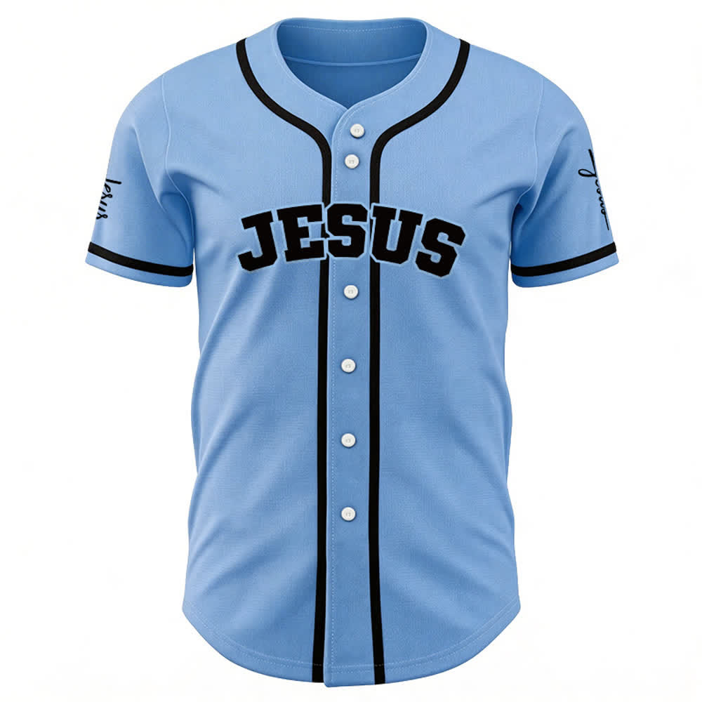 Christianartworkshop Maglia da baseball unisex personalizzata con Gesù Classico Abbigliamento Sportivo Personalizzato - image 18