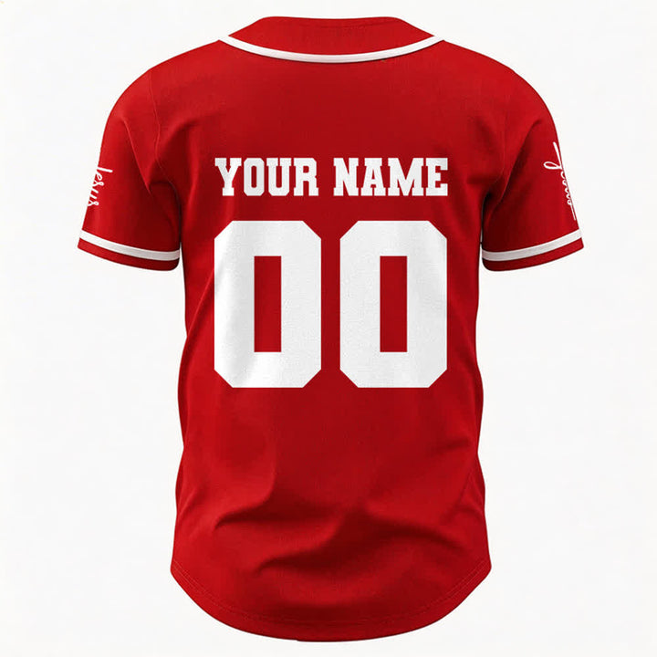 Christianartworkshop Maglia da baseball unisex personalizzata con Gesù Classico Abbigliamento Sportivo Personalizzato - image 13