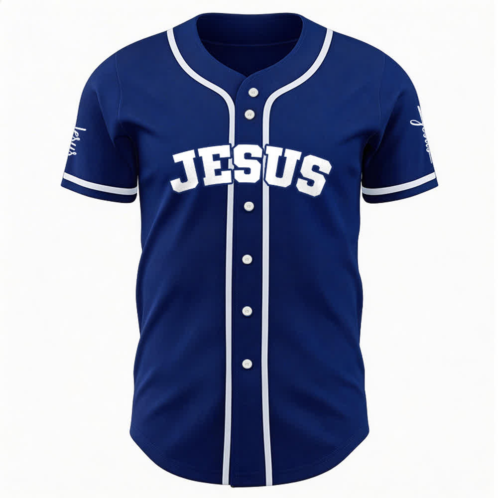 Christianartworkshop Maglia da baseball unisex personalizzata con Gesù Classico Abbigliamento Sportivo Personalizzato - image 21