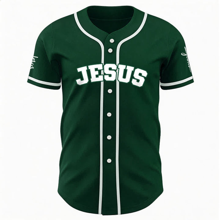Christianartworkshop Maglia da baseball unisex personalizzata con Gesù Classico Abbigliamento Sportivo Personalizzato - image 24