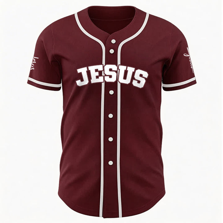 Christianartworkshop Maglia da baseball unisex personalizzata con Gesù Classico Abbigliamento Sportivo Personalizzato - image 15