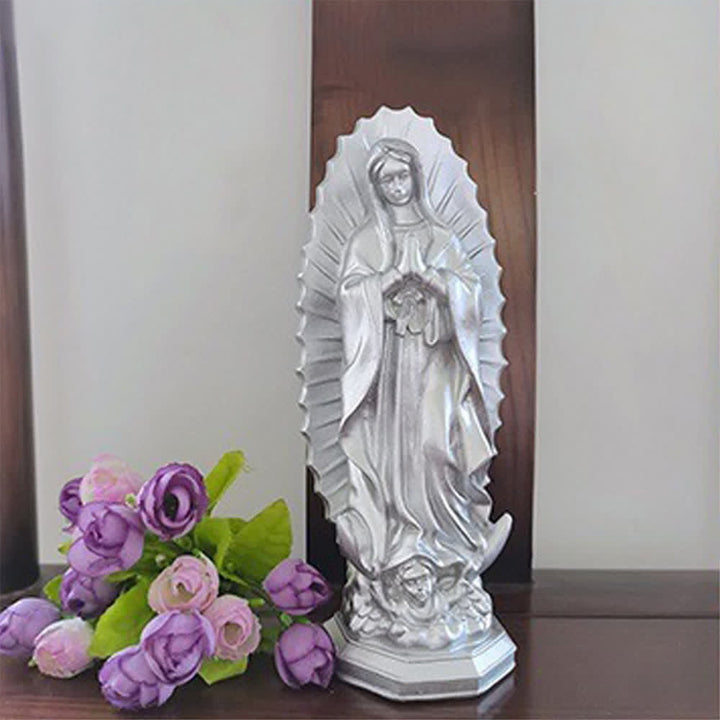 Christianartworkshop Statua moderna della Madonna di Guadalupe: Decorazione per la casa in stile cristiano - image 7