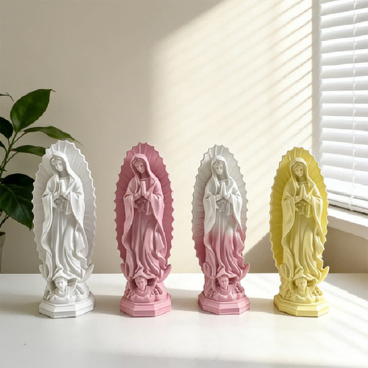 Christianartworkshop Statua moderna della Madonna di Guadalupe: Decorazione per la casa in stile cristiano - image 0