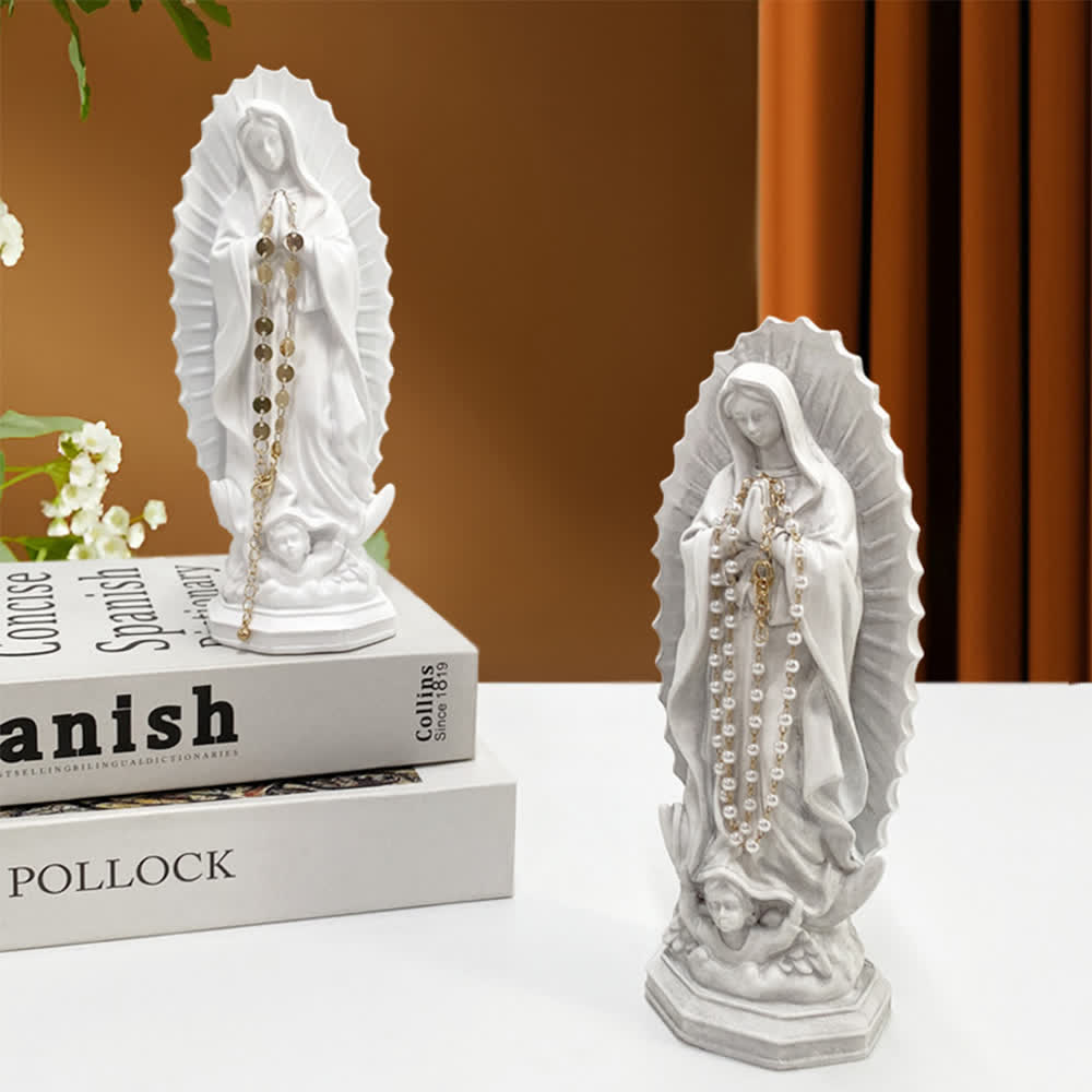 Christianartworkshop Statua moderna della Madonna di Guadalupe: Decorazione per la casa in stile cristiano - image 11