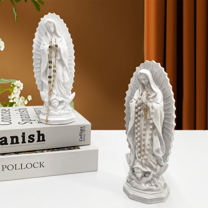 Christianartworkshop Statua moderna della Madonna di Guadalupe: Decorazione per la casa in stile cristiano - image 11