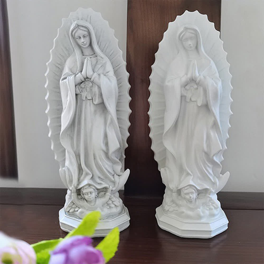 Christianartworkshop Statua moderna della Madonna di Guadalupe: Decorazione per la casa in stile cristiano - image 8