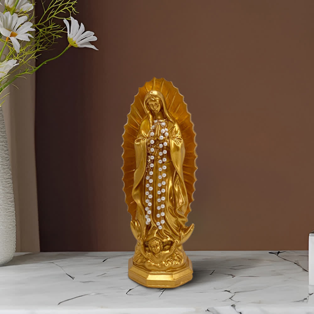 Christianartworkshop Statua moderna della Madonna di Guadalupe: Decorazione per la casa in stile cristiano - image 18