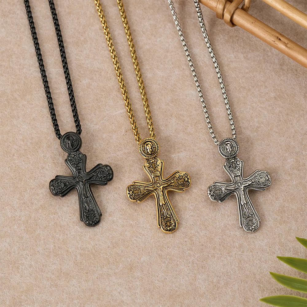 Christianartworkshop Collana con ciondolo a croce ortodossa: emblema di redenzione e sacra devozione - image 7