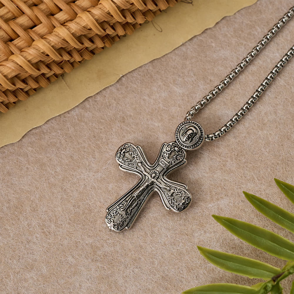 Christianartworkshop Collana con ciondolo a croce ortodossa: emblema di redenzione e sacra devozione - image 2