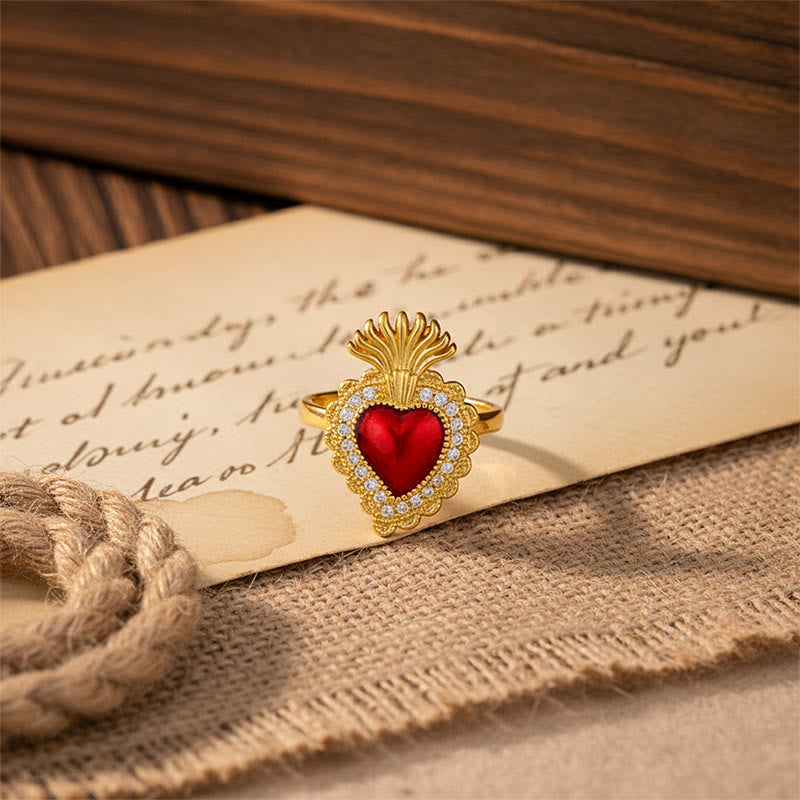Christianartworkshop Collezione di anelli multi-design Sacro Cuore: emblema dell'amore divino - image 9