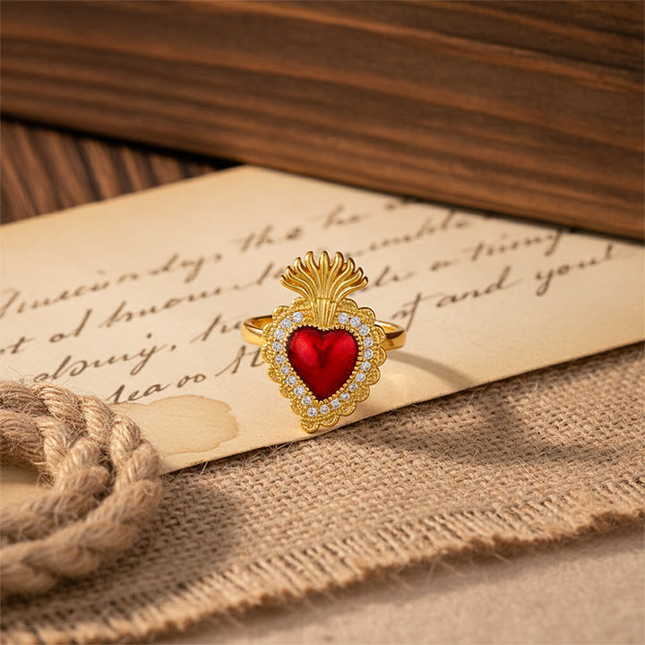 Christianartworkshop Collezione di anelli multi-design Sacro Cuore: emblema dell'amore divino - image 9