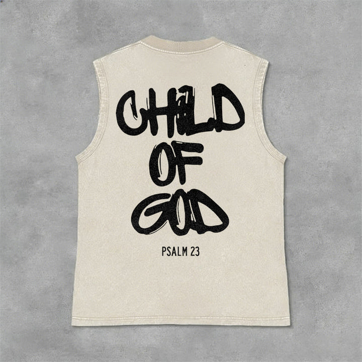 Christianartworkshop Canotta unisex lavata CHILD OF GOD - Beige - 2XL - image 9