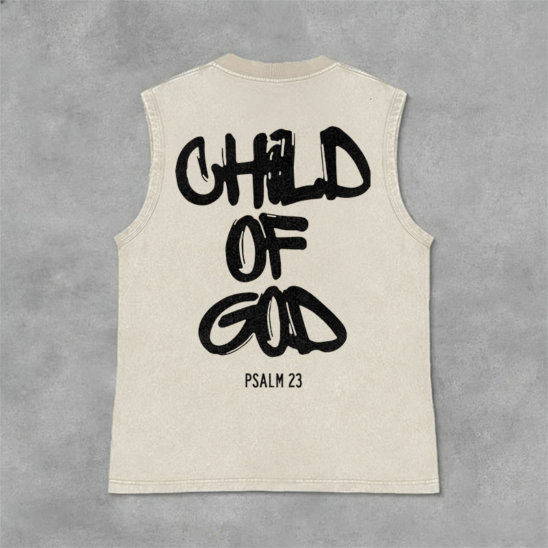 Christianartworkshop Canotta unisex lavata CHILD OF GOD - Beige - 2XL - image 10