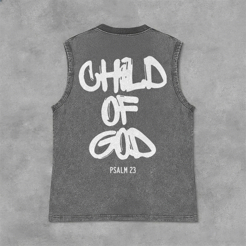 Christianartworkshop Canotta unisex lavata CHILD OF GOD - Grigio - 2XL - image 7
