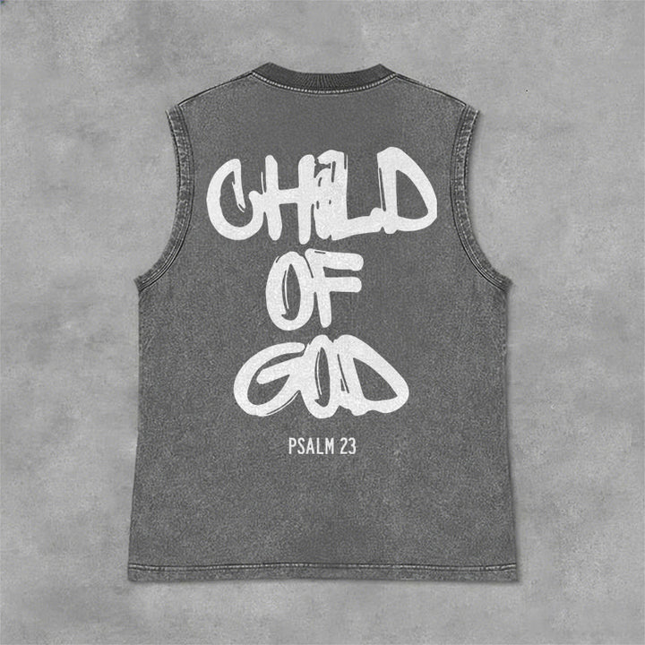 Christianartworkshop Canotta unisex lavata CHILD OF GOD - Grigio - 2XL - image 7