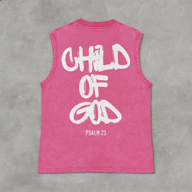 Christianartworkshop Canotta unisex lavata CHILD OF GOD - Rosa - 2XL - image 13