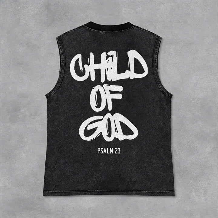 Christianartworkshop Canotta unisex lavata CHILD OF GOD - Nero - 2XL - image 0