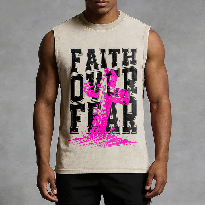 Canotta unisex lavata Christianartworkshop FAITH OVER FEAR - image 10