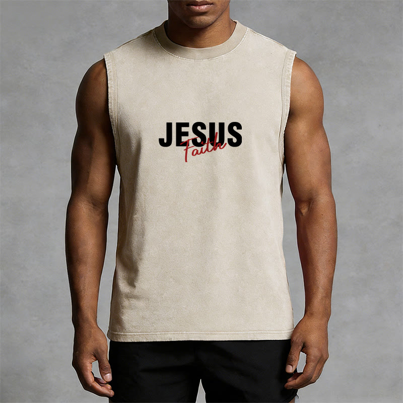 Canotta unisex lavata Christianartworkshop ALL WE NEED IS JESUS - image 9
