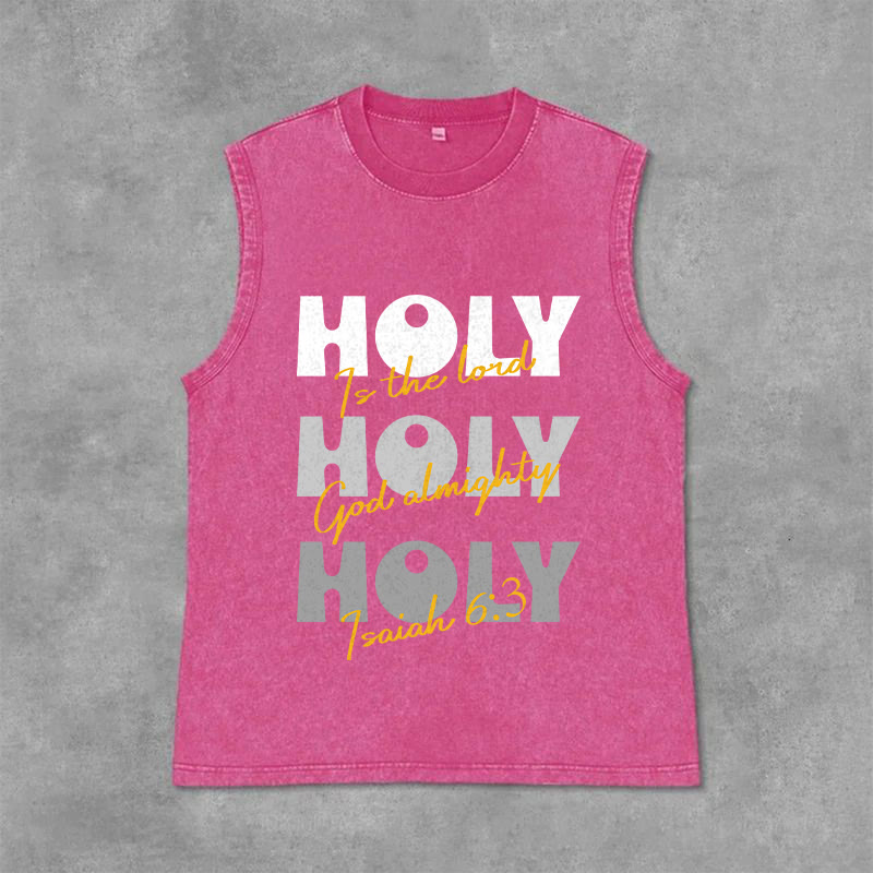 Christianartworkshop Santo Santo Santo Canotta unisex lavata - Rosa - 2XL - image 12