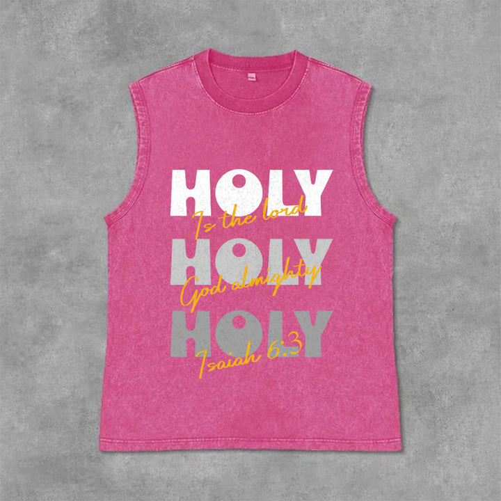 Christianartworkshop Santo Santo Santo Canotta unisex lavata - Rosa - 2XL - image 12
