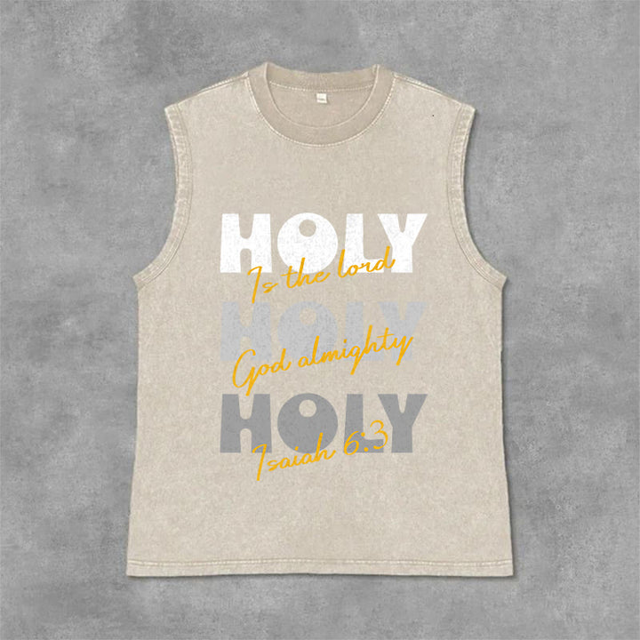 Christianartworkshop Santo Santo Santo Canotta unisex lavata - Beige - 2XL - image 3