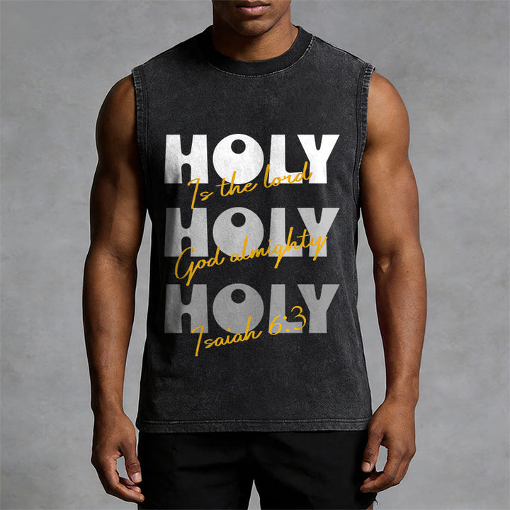 Canotta unisex lavata Holy Holy Holy di Christianartworkshop - image 7