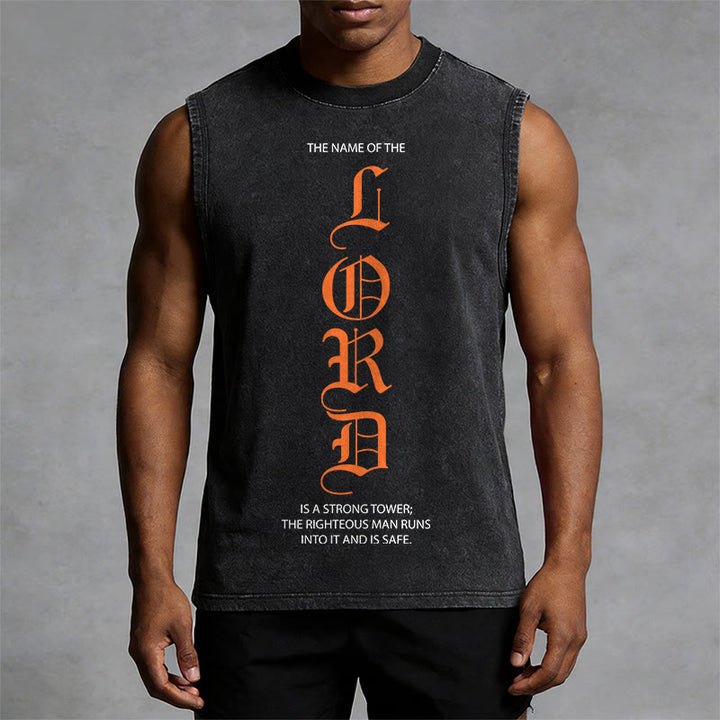 Christianartworkshop Canotta unisex LORD con effetto lavato - image 10