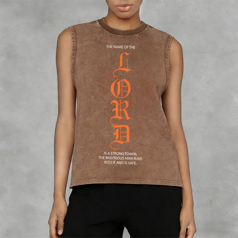 Canotta unisex lavata con scritta "LORD" Christianartworkshop - image 5