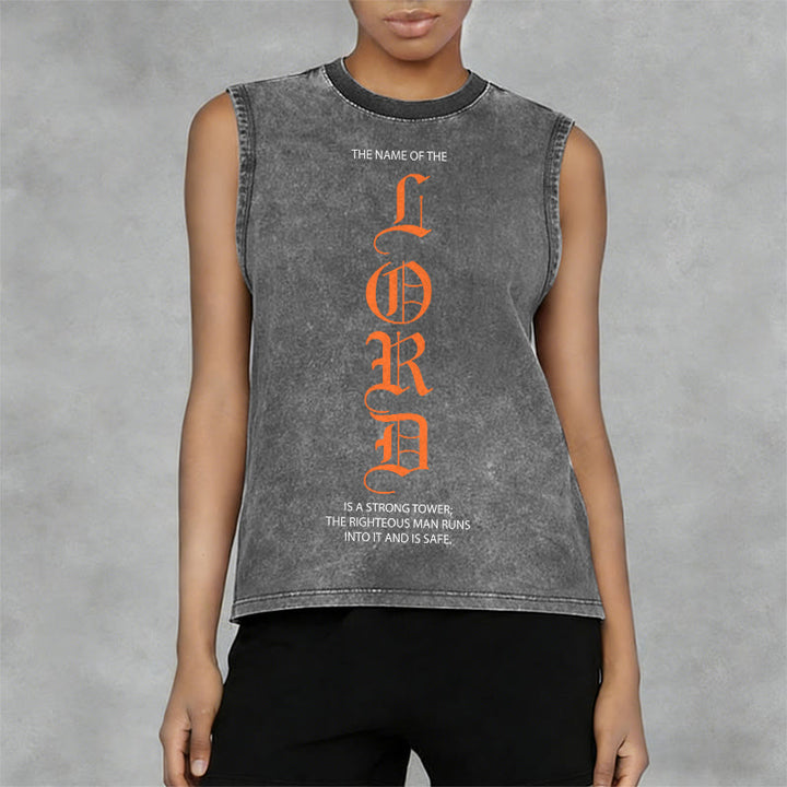 Canotta unisex lavata con scritta "LORD" Christianartworkshop - image 2