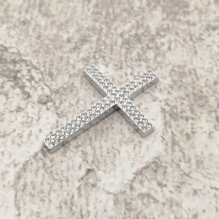 Adesivo per auto con croce in metallo resistente Christianartworkshop : un promemoria della Sua silenziosa guida sulla strada. - Argento# (Set di 4) - image 15
