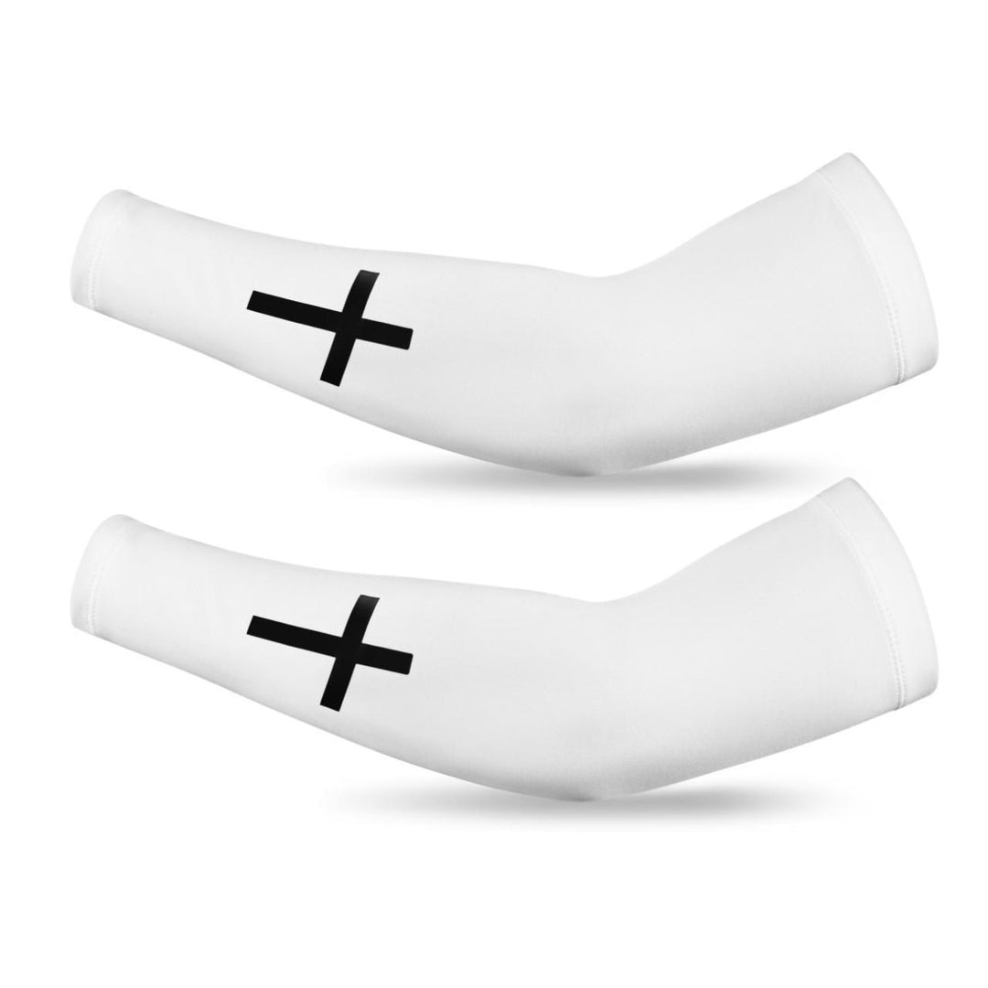 Christianartworkshop Manicotti a compressione incrociata per le braccia: supporto atletico e prevenzione degli infortuni - Bianco - image 4