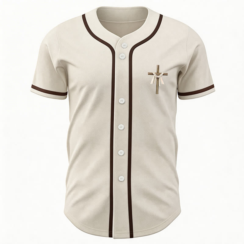 Christianartworkshop Non è qui, è risorto Maglia da baseball unisex Faith - image 6