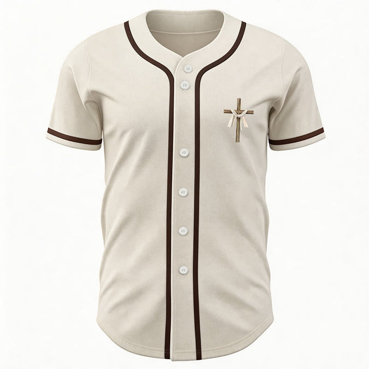 Christianartworkshop Non è qui, è risorto Maglia da baseball unisex Faith - image 6