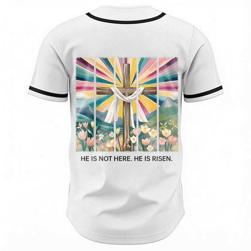 Christianartworkshop Non è qui, è risorto Maglia da baseball unisex Faith - image 12
