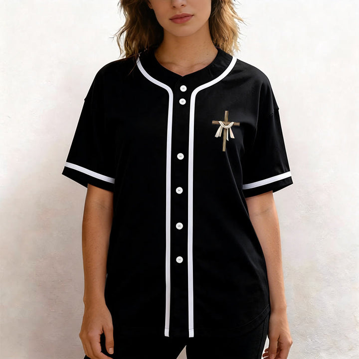 Christianartworkshop Non è qui, è risorto Maglia da baseball unisex Faith - image 18