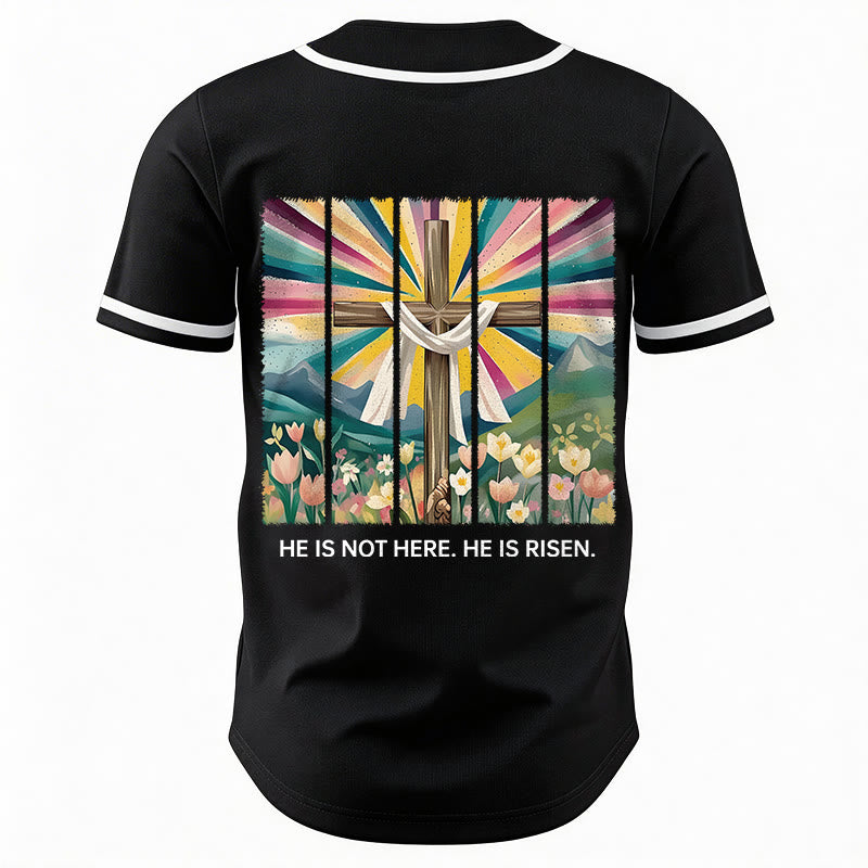 Christianartworkshop Non è qui, è risorto Maglia da baseball unisex Faith - image 19