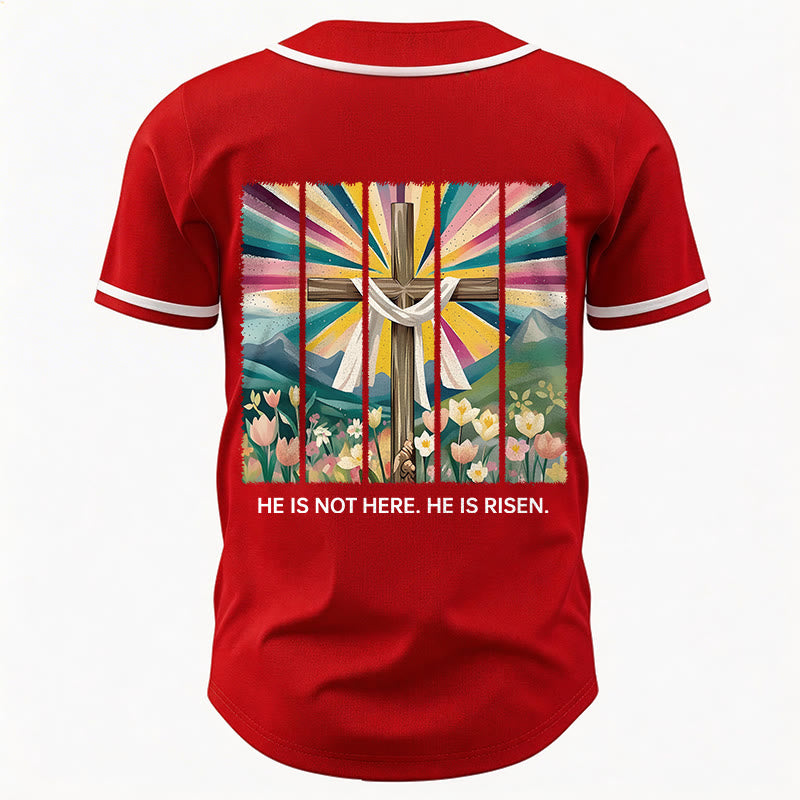 Christianartworkshop Non è qui, è risorto Maglia da baseball unisex Faith - image 26