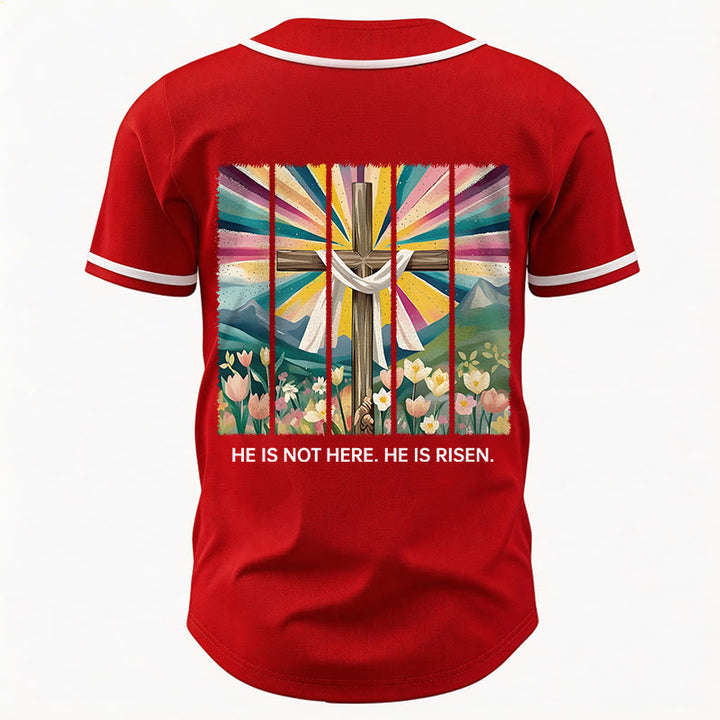 Christianartworkshop Non è qui, è risorto Maglia da baseball unisex Faith - image 26