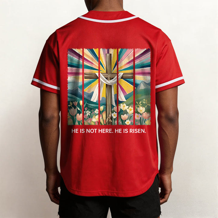 Christianartworkshop Non è qui, è risorto Maglia da baseball unisex Faith - image 22