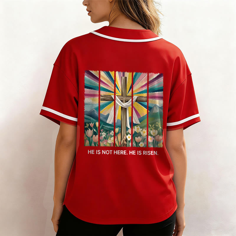 Christianartworkshop Non è qui, è risorto Maglia da baseball unisex Faith - image 24