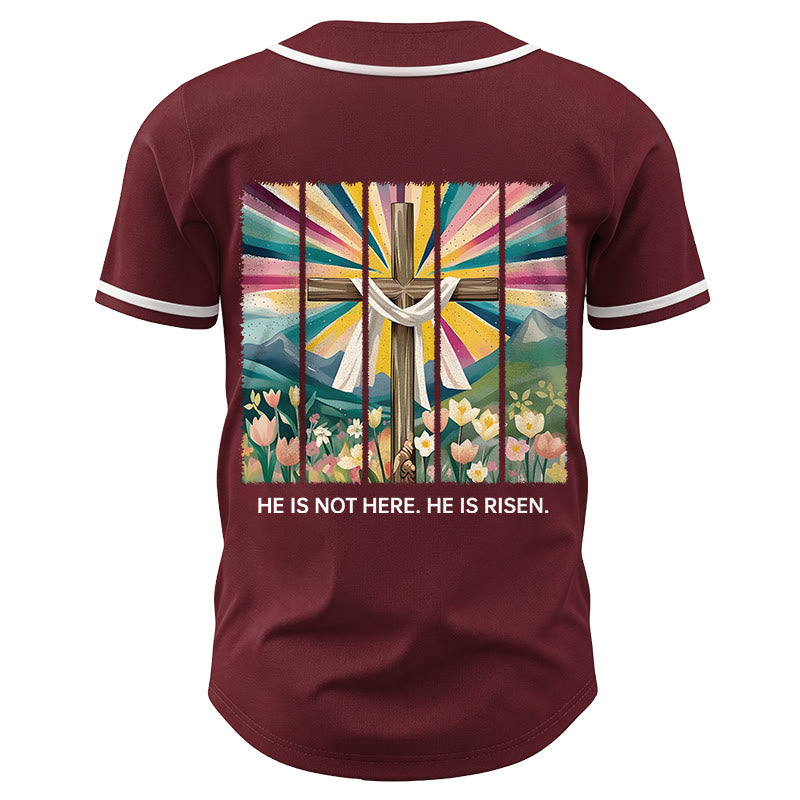 Christianartworkshop Non è qui, è risorto Maglia da baseball unisex Faith - image 33