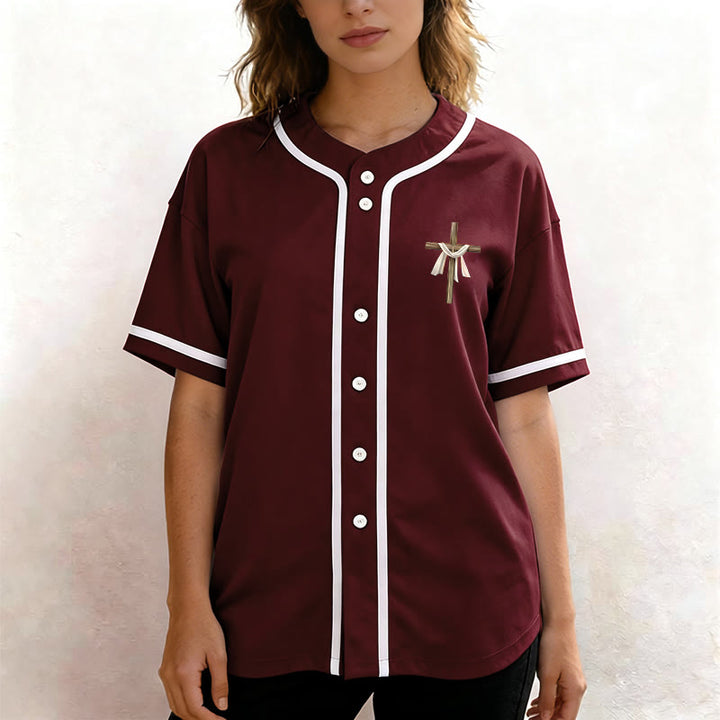 Christianartworkshop Non è qui, è risorto Maglia da baseball unisex Faith - image 32
