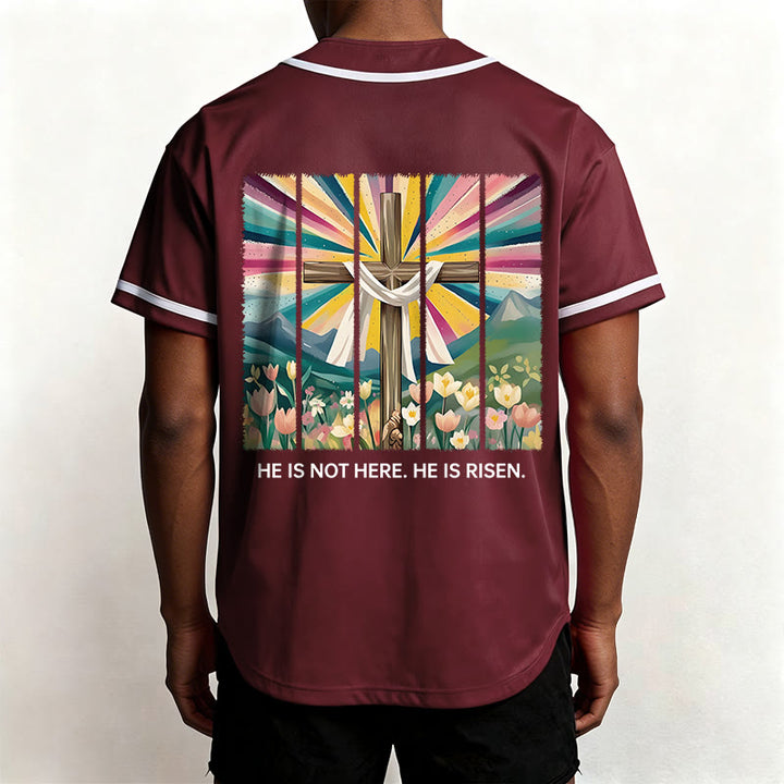 Christianartworkshop Non è qui, è risorto Maglia da baseball unisex Faith - image 29